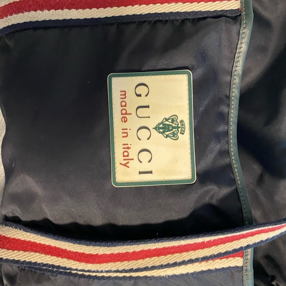 Vintage Gucci, navy canvas. Limited edition. Great for any day bag. - Picture 7 of 8